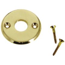 Rosace Écusson Rond Laiton Poli Doré Ø45 Mm Devismes