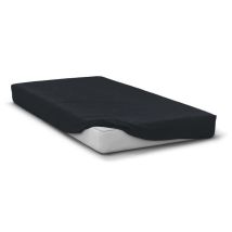 Drap Housse - Hp72107 - Microfibre 82 G - 140 X 190 Cm - Bonnet 30 Cm - Noir