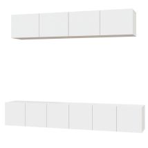 Ensemble De Meubles Tv 5 Pcs Banc Tv Moderne Meuble De Rangement Blanc Bois D'ingénierie