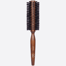 Brosse À Cheveux Ronde En Hêtre Massif 10 Rangs