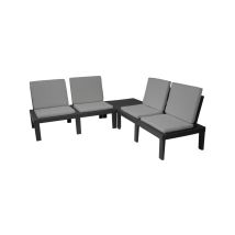 Ensemble De Jardin Pro Garden Molok 5 Pièces Gris