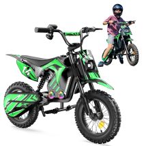 Iscooter A14 Moto Électrique Pour Enfants 14'' Moteur 500w Batterie 36v/5.2ah Vitesse Max 27km/h