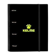 Reliure À Anneaux Kelme Jungle Noir Gris Citron (27 X 32 X 3.5 Cm)