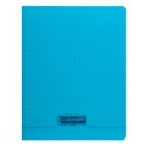 Cahier Piqué Polypro 17x22 Cm 140 P Séyès 90g Bleu Calligraphe