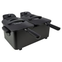 Inventum Friteuse Double 2x2,5 L Noire 2x1800 W