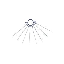 Sechoir Tuyau Poele 8br 60cm Faverge - Sec0302