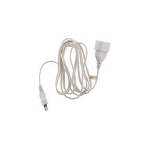 Rallonge Plate Hbf 5 M Blanche 2x0,75 Mm² 6a Intérieur