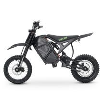 Moto Électrique Tout-terrain Vipcoo H3 3500w, Batterie Amovible 48v 23ah, Pneus 14"/12", Noir