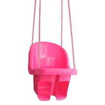 Fraize Balançoire Enfant À Cordes Avec Siège Et Dossier Rose