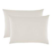 Lot De 2 Taies D'oreiller "drift" Pur Coton Teint Lavé 57 Fils/cm² Toutes Dimensions