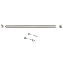 Kit De Tringle Argent Mat 1.5 M X 28 Mm