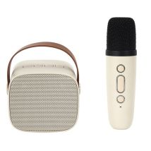 Enceinte Et Micro Karaoke - Party Time - Design - 5w - Beige