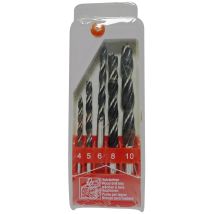 Pro Ensemble De Forets Hélicoïdaux Pour Bois 5 Pièces (4,0 / 5,0 / 6,0 / 8,0 / 10,0 Mm) Série 3015