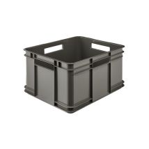 Caisse De Rangement En Plastique Recyclé 28 Litres - Gris
