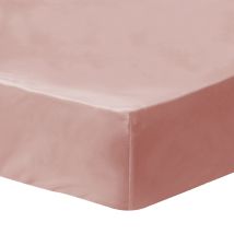 Drap Housse 140x190/200 Cm Uni Coton Lavé 100% Coton Lavé Oeko-tex Nude