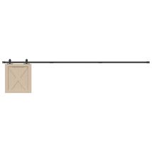Kit De Porte D'armoire Coulissante 244 Cm Acier Au Carbone Vidaxl