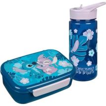 Coffret Lunch Undercover Stitch Boîte À Lunch Et Gourde Motifs Stitch Et Angel Dès 4 Ans
