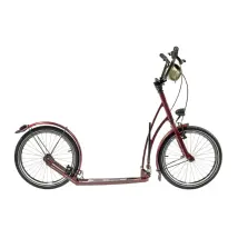 Mibo Royal Retro Rubyred : Trottinette Pliable Au Design Rétro Élégant