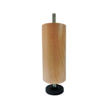 Pied De Lit Réglable H10.5-15cm D5.5cm Naturel Filetage 8mm