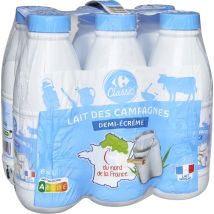 Lait Demi-ecrémé Demi-écrémé Carrefour Classic'