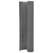 Clôture De Jardin Double Face 110x300 Gris