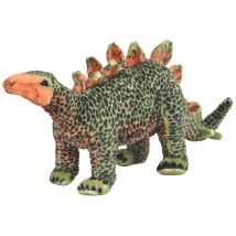 Jouet En Peluche Dinosaure Stegosaurus Vert Et Orange Xxl Vidaxl