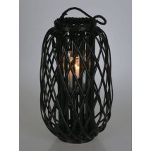 Lanterne Roseau 50x28 Cm Noir H&s Collection