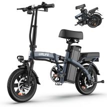 Urlife F1l Pliant Vélo Électrique Gris 250w Puissance Du Moteur 48v7.5ah Convient Aux Adultes & Teens