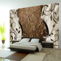 Papier Peint Brown Twigs-taille L 100 X H 70 Cm