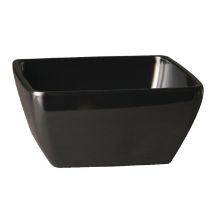 Bol Carré En Mélamine Noir Pure 90 Mm - Aps 140 Ml
