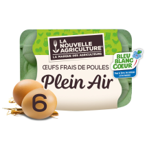 La Nouvelle Agriculture - Œufs De Plein Air Bleu Blanc Cœur La Nouvelle Agriculture - La Boîte De 6 Œufs