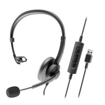 Axtel Axh-aceucm Casque Avec Fil Arceau Bureau/centre D'appels Usb Type-c / Usb Type-a Noir