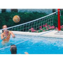 Jeu De Volley Pieds Lestés + 7m De Filet Bleu