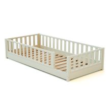 Jurababy - Lit Au Sol Enfant En Bois Sonho - 90x190