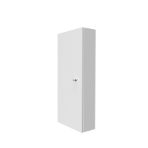Coffret d'habillage ATOLE 13 modules en acier blanc avec serrure à clef - H 79 x L 34 x P 14 cm - Réf. RCH300GSS