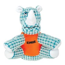 Zeus Peluche Bomber Spike Rhino S - Vert Deau Et Orange - Pour Chien