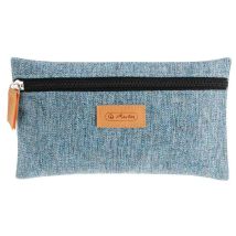 Trousse Plate Greenline, Bleu Chiné Herlitz