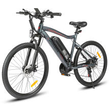 Vélo Électrique De Banlieue Samebike Sy26-ii, 500 W, 13 Ah, Shimano 21 Vitesses, Gris