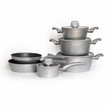 Batterie De Cuisine 10 Pièces Argenté Roylaty Line Rlt01010-sil