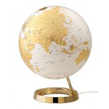 Globe Terrestre Lumineux Light & Colour Ø 30 Cm - Métal Doré