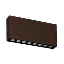 Applique Murale Extérieure À Éclairage Direct 3000k Acier Corten - Indigo
