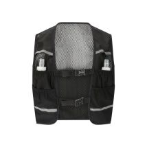 Gilet Running Endurance Boona Noir S/m Avec 2 Poches À Eau 500 Ml