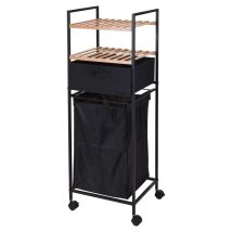 Support De Rangement Et 2 Étagères Panier À Linge Bathroom Solutions
