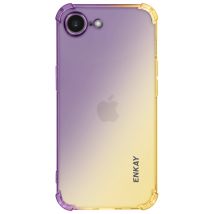 Protection Translucide Pour Iphone 17e Coque Bumper En Silicone Dégradé Dorée Enkay