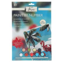 Peinture Par Numéro Flamingo Nassau - Devenez Artiste Facilement