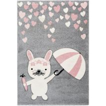 Tapis Enfant Australie Clermont Rosa - 80 X 150 Cm