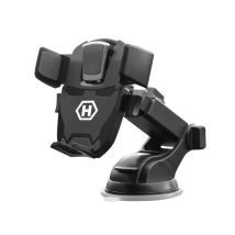 Support Voiture Pour Téléphone Fixation Extrême Rotation 360° Noir Hammer