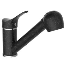 Mitigeur D'évier Avec Douchette Extractible Granit Noir-chrome Eisl