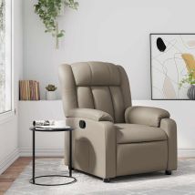 Fauteuil Inclinable Cappuccino Similicuir Vidaxl