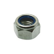 Écrou Frein Hexagonal Zinc-platé Bleu D14 14x22x14 Negoce Plus